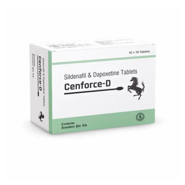 Cenforce D 100mg+60mg Sildenafil Dapoxetine Tablets